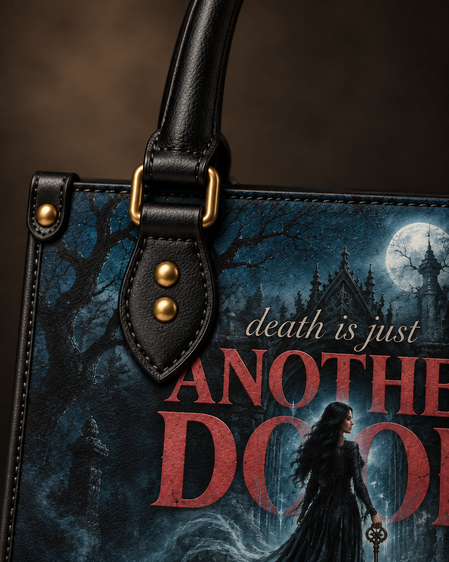 "Death Is Just Another Door" Necromancer Leather Handbag