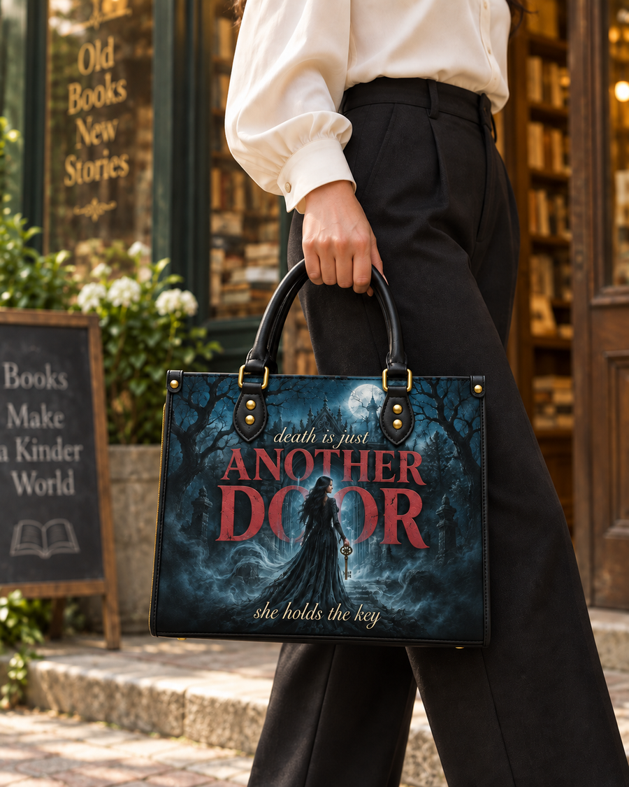 "Death Is Just Another Door" Necromancer Leather Handbag