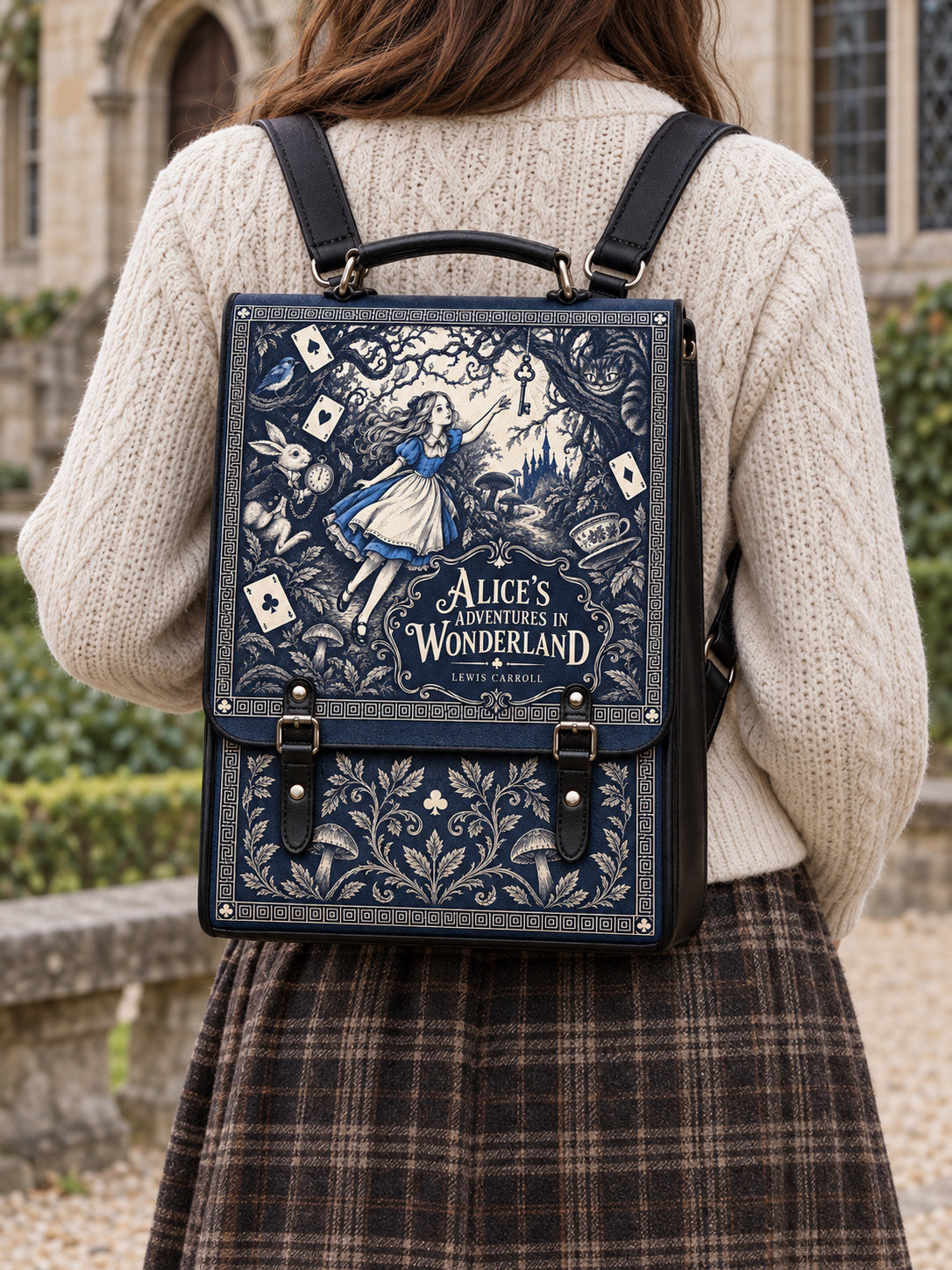"Down the Rabbit Hole" Leather Backpack