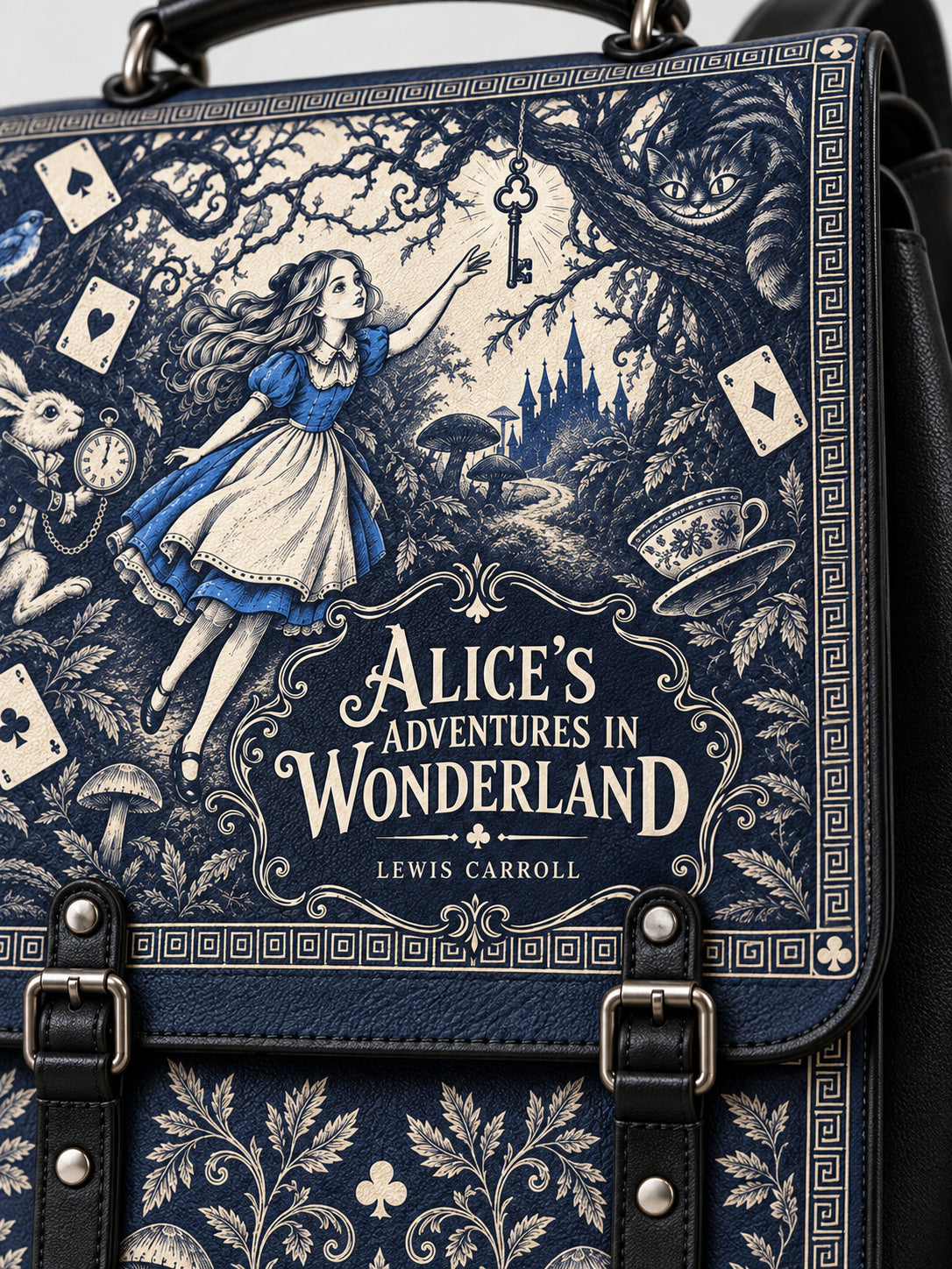 "Down the Rabbit Hole" Leather Backpack