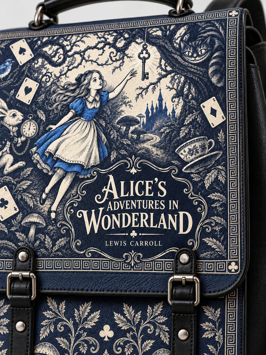 "Down the Rabbit Hole" Leather Backpack