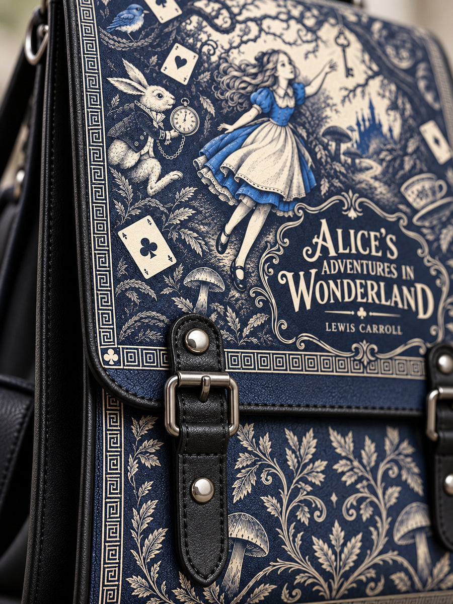 "Down the Rabbit Hole" Leather Backpack