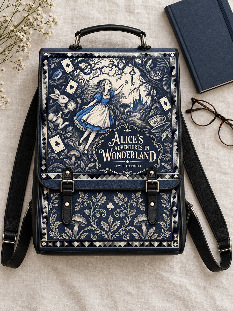 "Down the Rabbit Hole" Leather Backpack