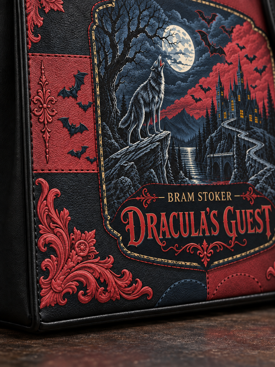 "Dracula's Guest" - Black Interior - Leather Handbag