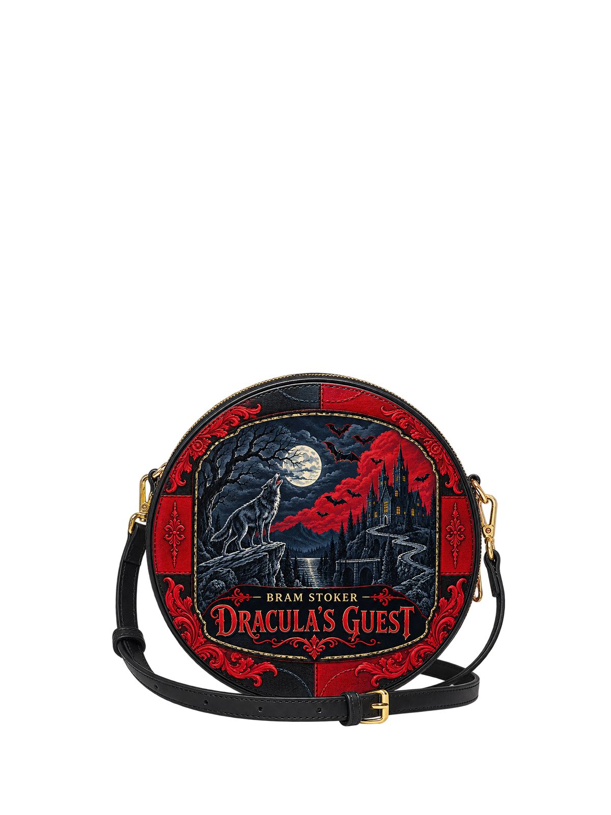 "Dracula's Guest" Circle Crossbody Bag