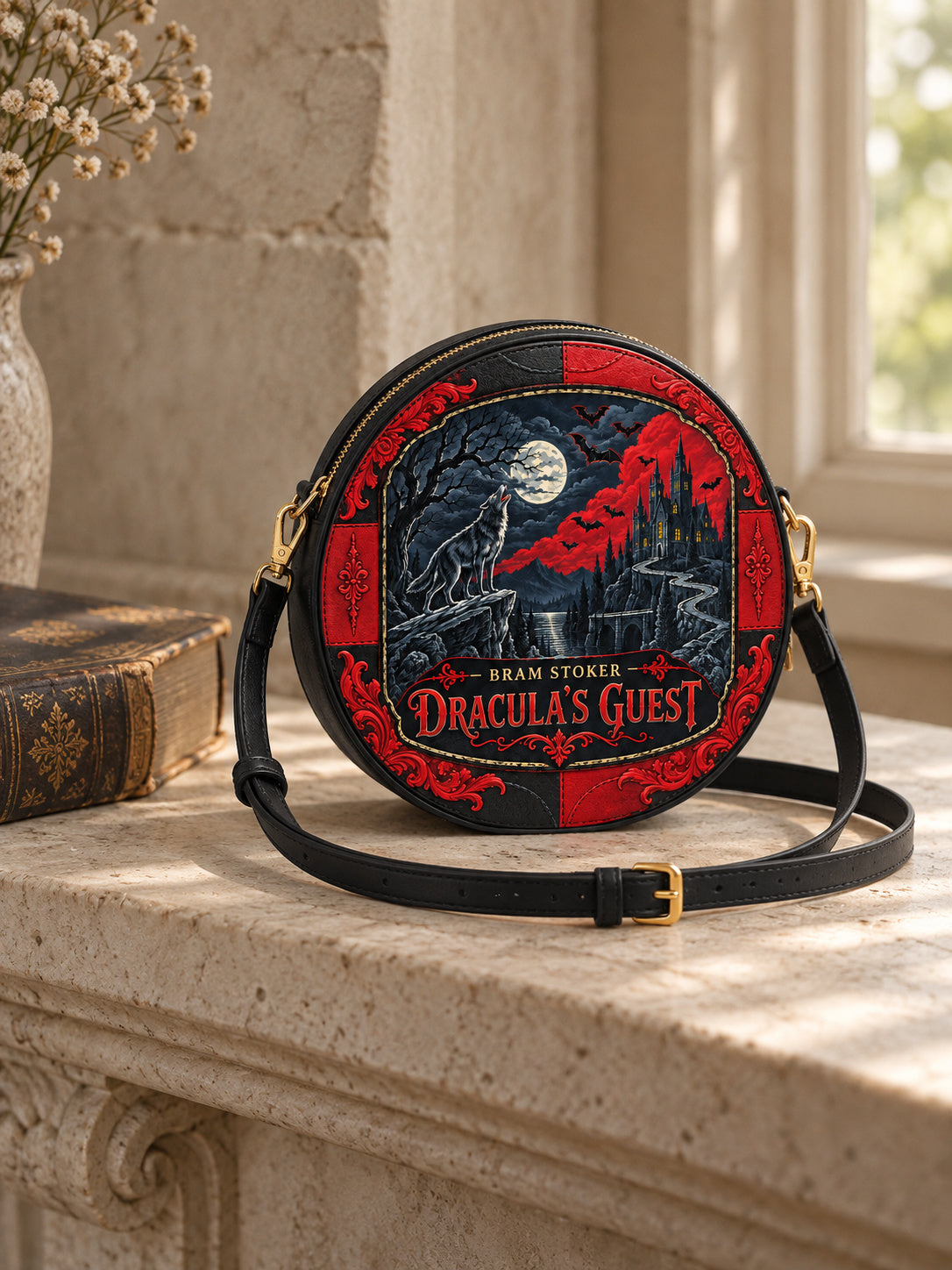 "Dracula's Guest" Circle Crossbody Bag