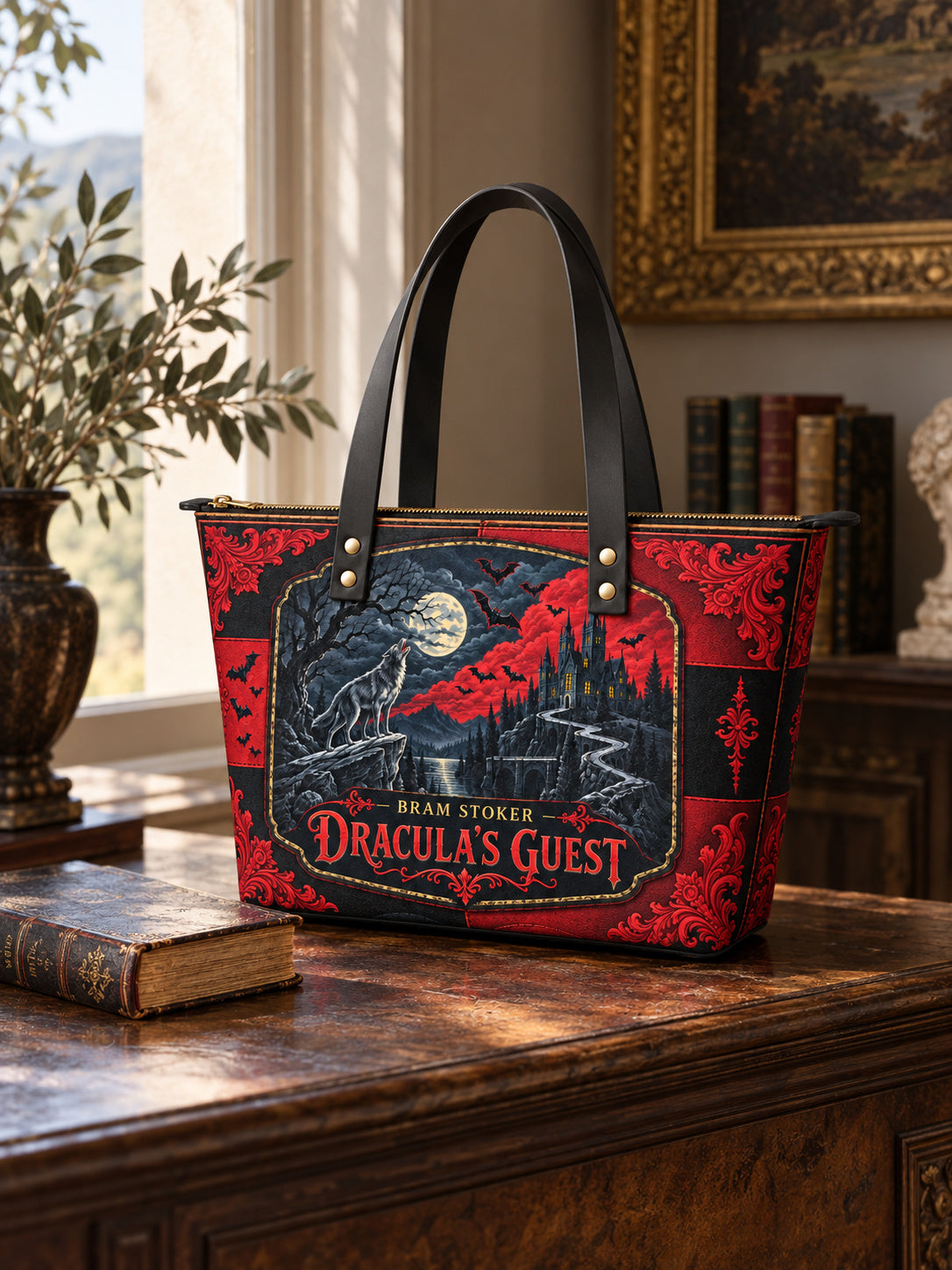 "Dracula's Guest" Leather Tote Bag