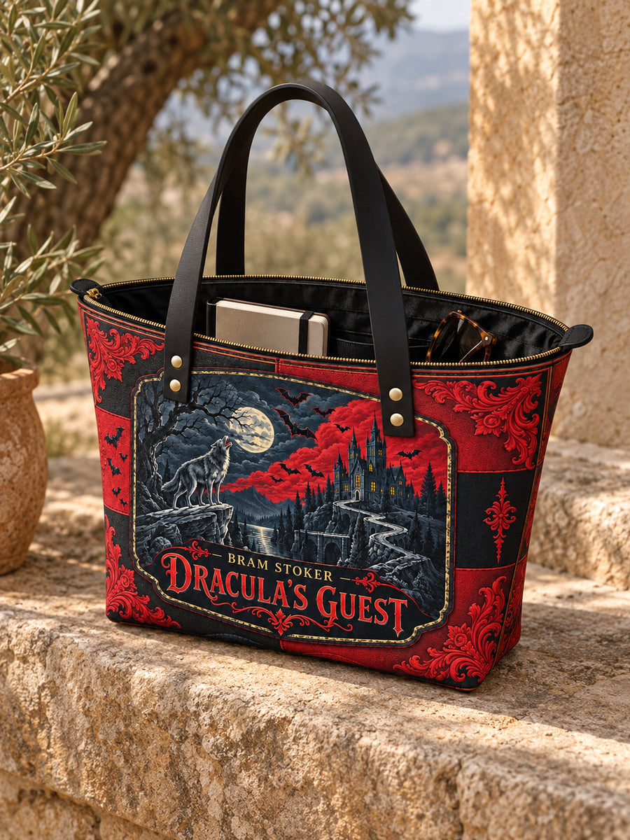 "Dracula's Guest" Leather Tote Bag