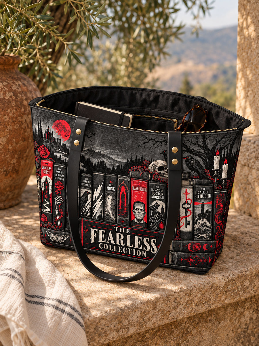 "The Fearless Collection" Leather Tote Bag