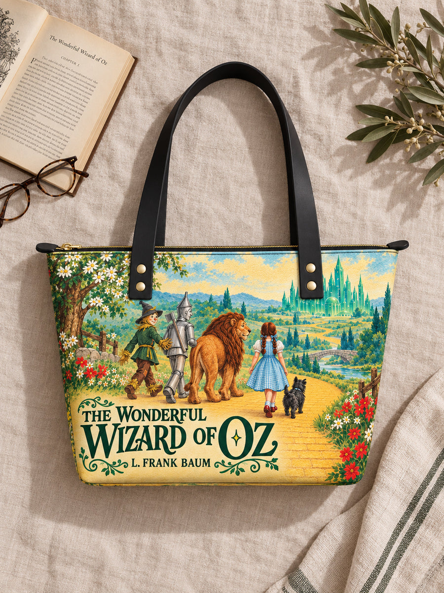 "Emerald City Dream" Leather Tote Bag