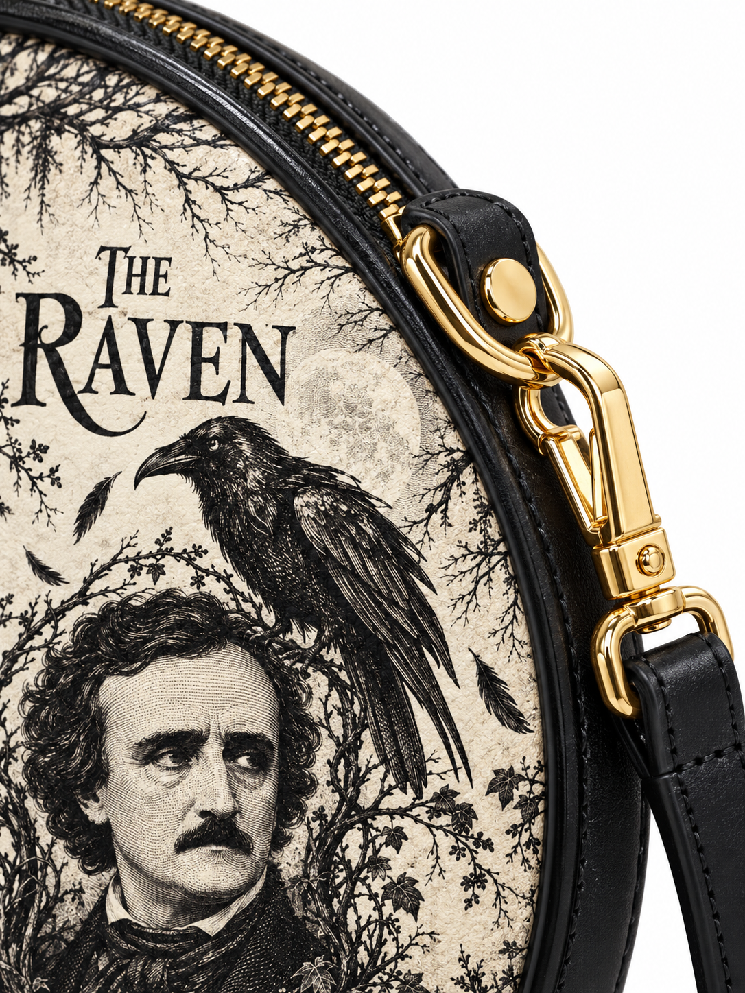 "The Raven" Circle Crossbody Bag