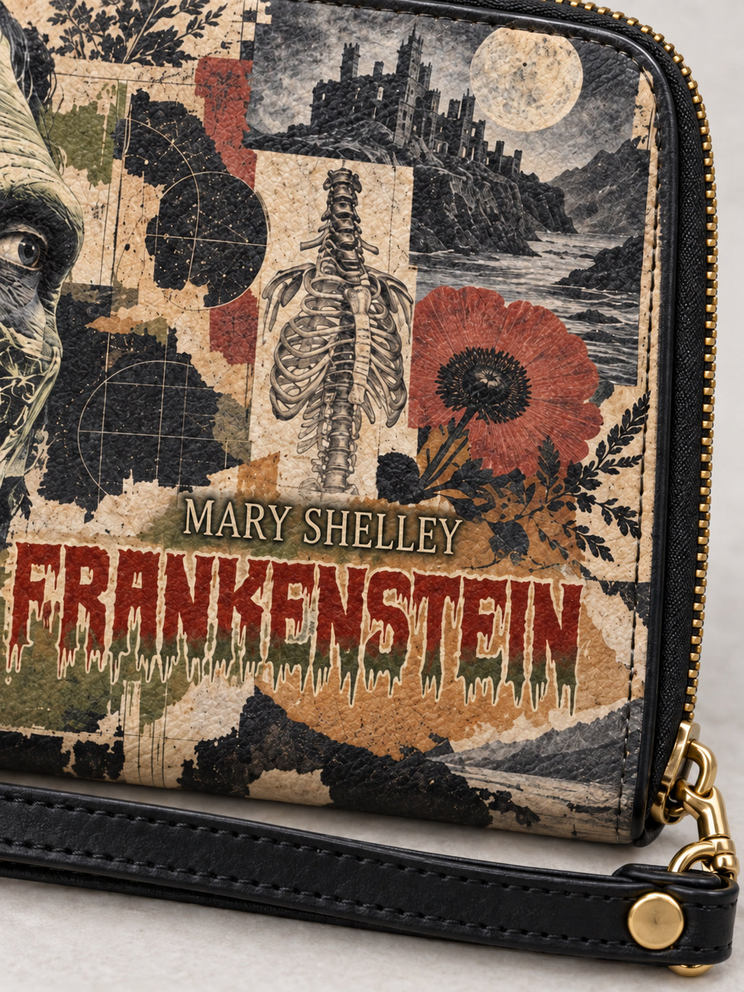"Frankenstein" Old Parchment Wallet