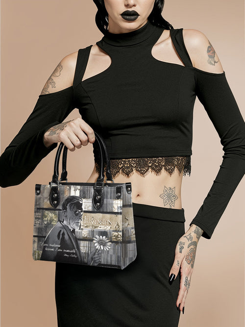 "Frankenstein" Ashes of Hope - Black Interior - Small Leather Handbag