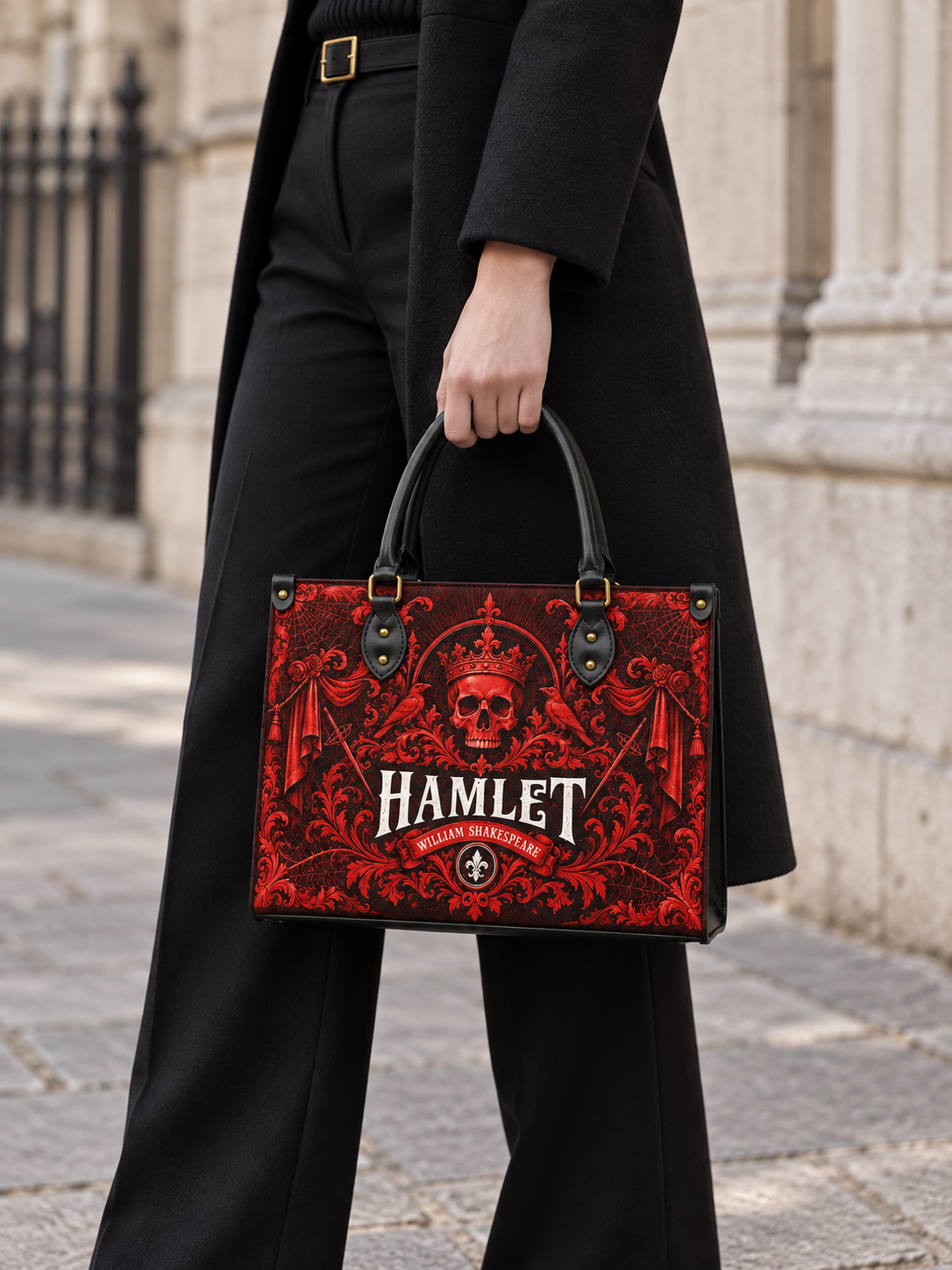 "Hamlet" The Red Room Leather Handbag