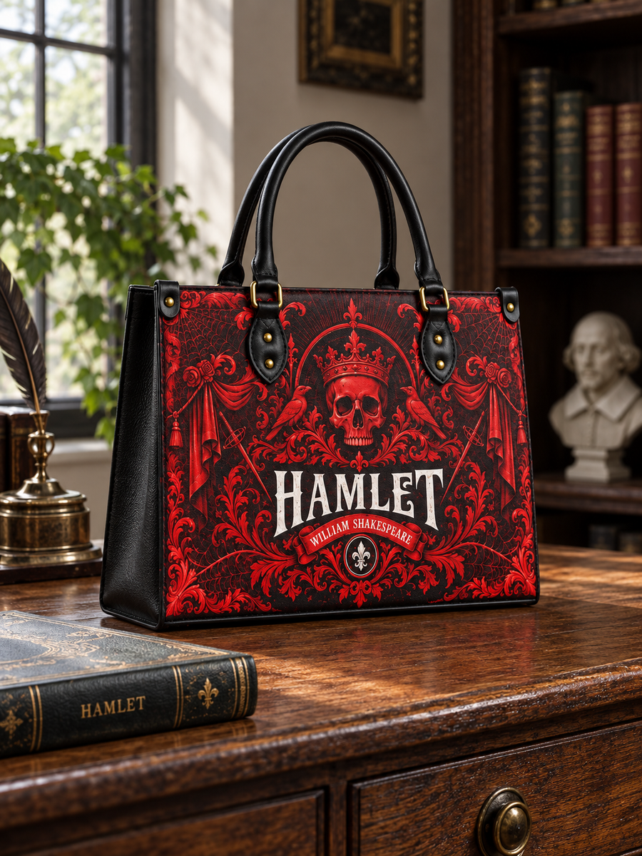 "Hamlet" The Red Room Leather Handbag