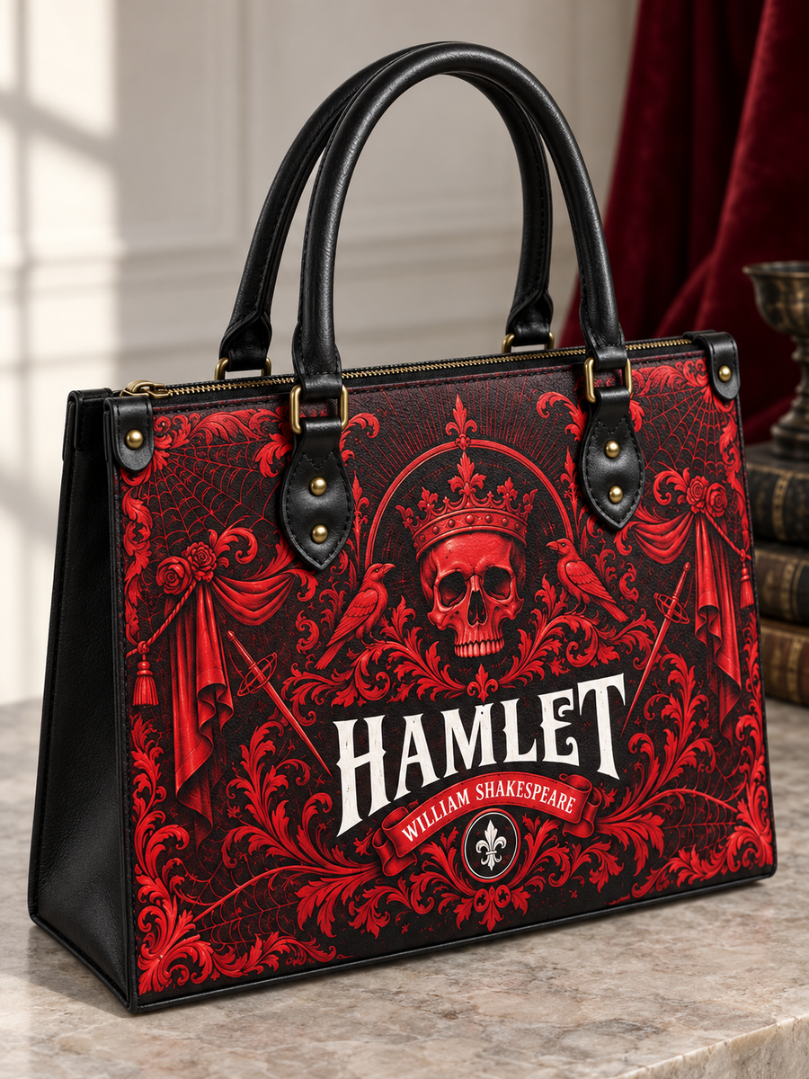 "Hamlet" The Red Room Leather Handbag