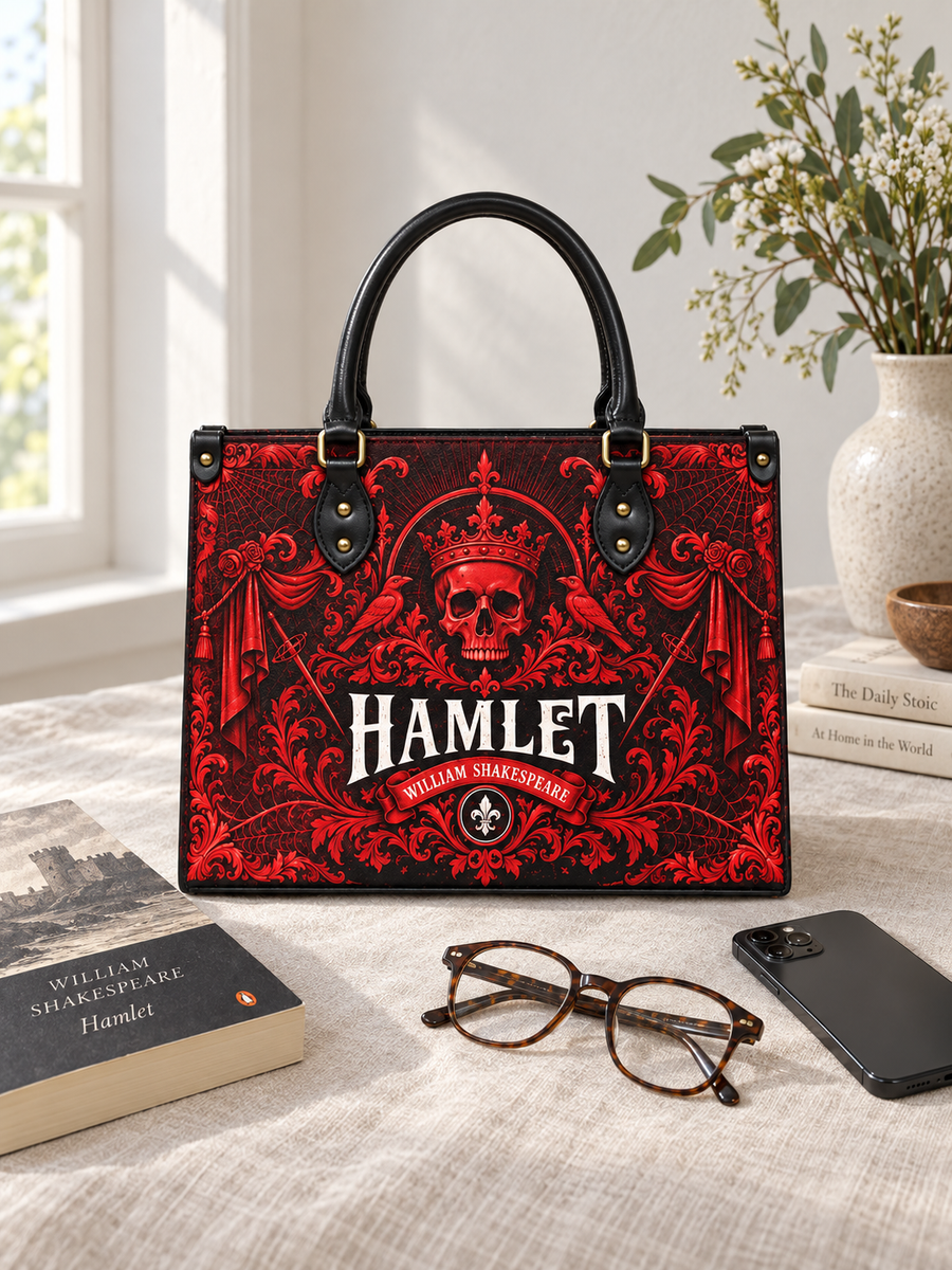 "Hamlet" The Red Room Leather Handbag