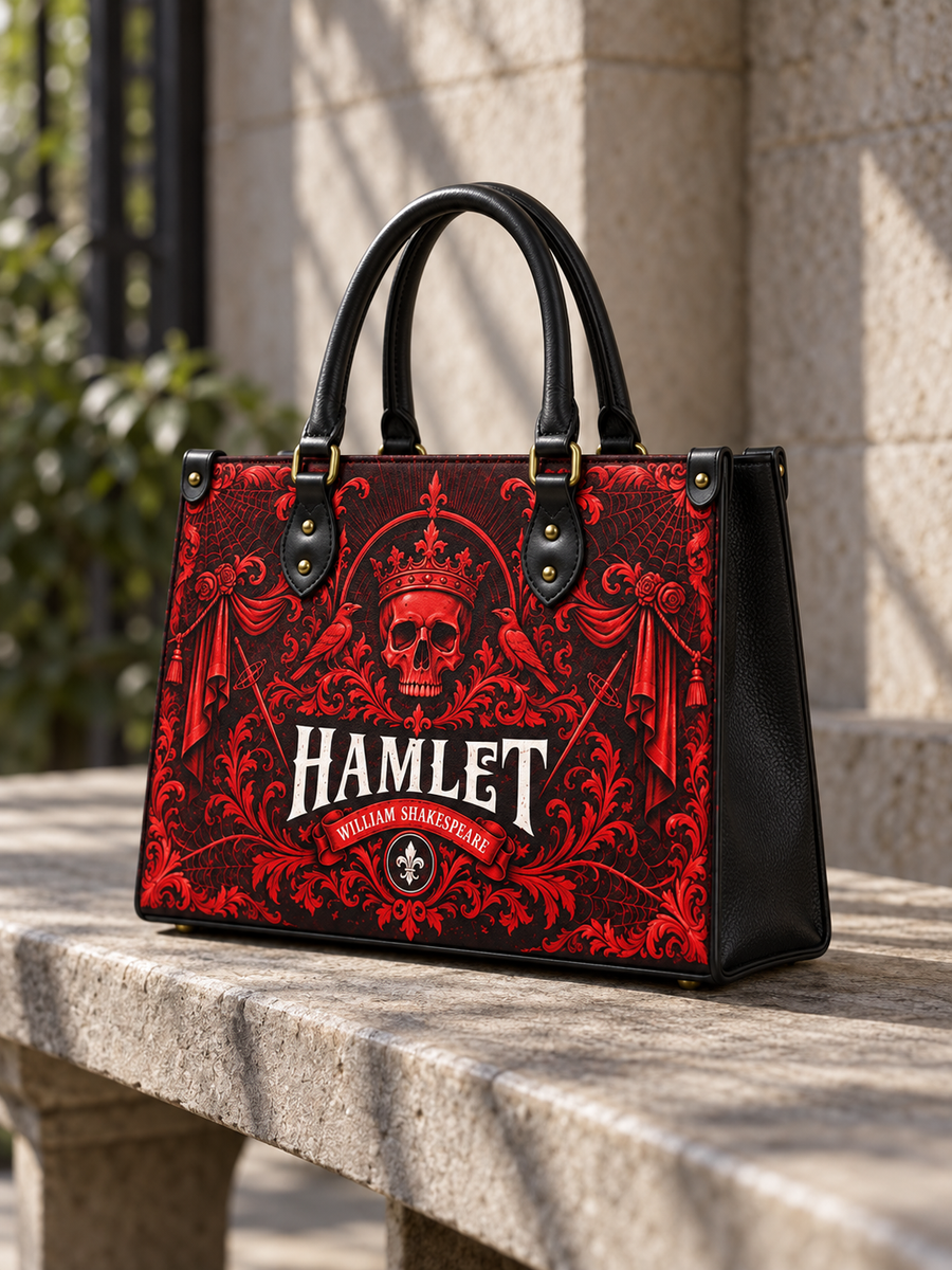 "Hamlet" The Red Room Leather Handbag