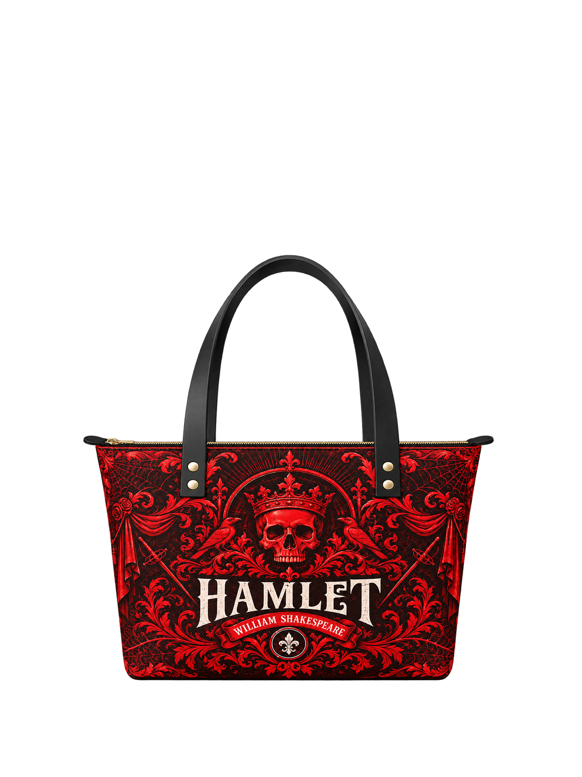 "Hamlet" The Red Room Leather Tote Bag