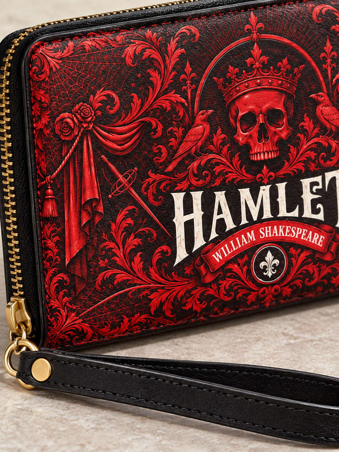 "Hamlet" The Red Room Wallet