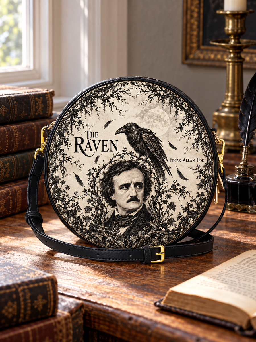 "The Raven" Circle Crossbody Bag