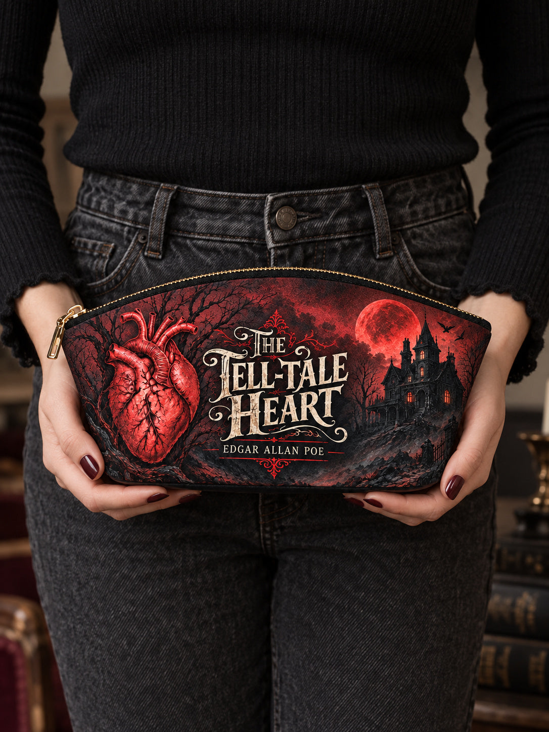 "The Tell-Tale Heart" Eclipse Makeup Bag
