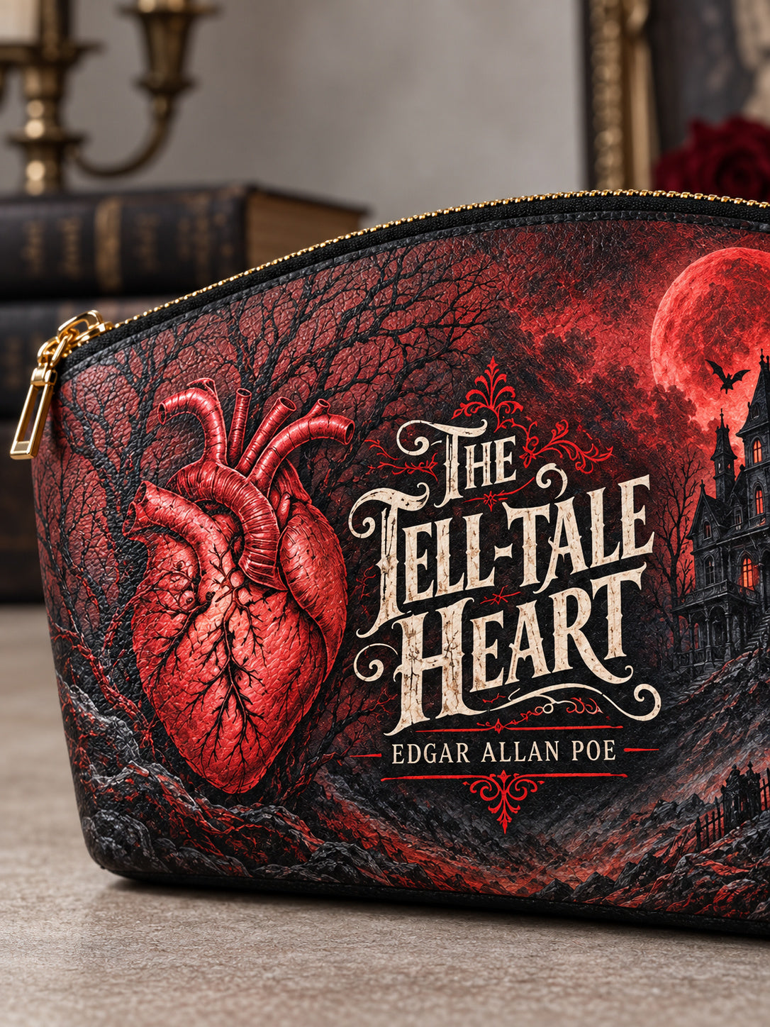 "The Tell-Tale Heart" Eclipse Makeup Bag