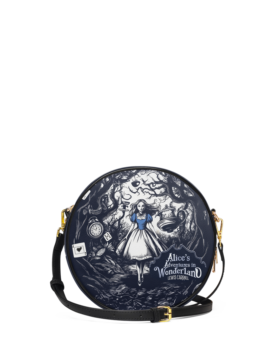 "Down The Rabbit Hole" Circle Crossbody Bag