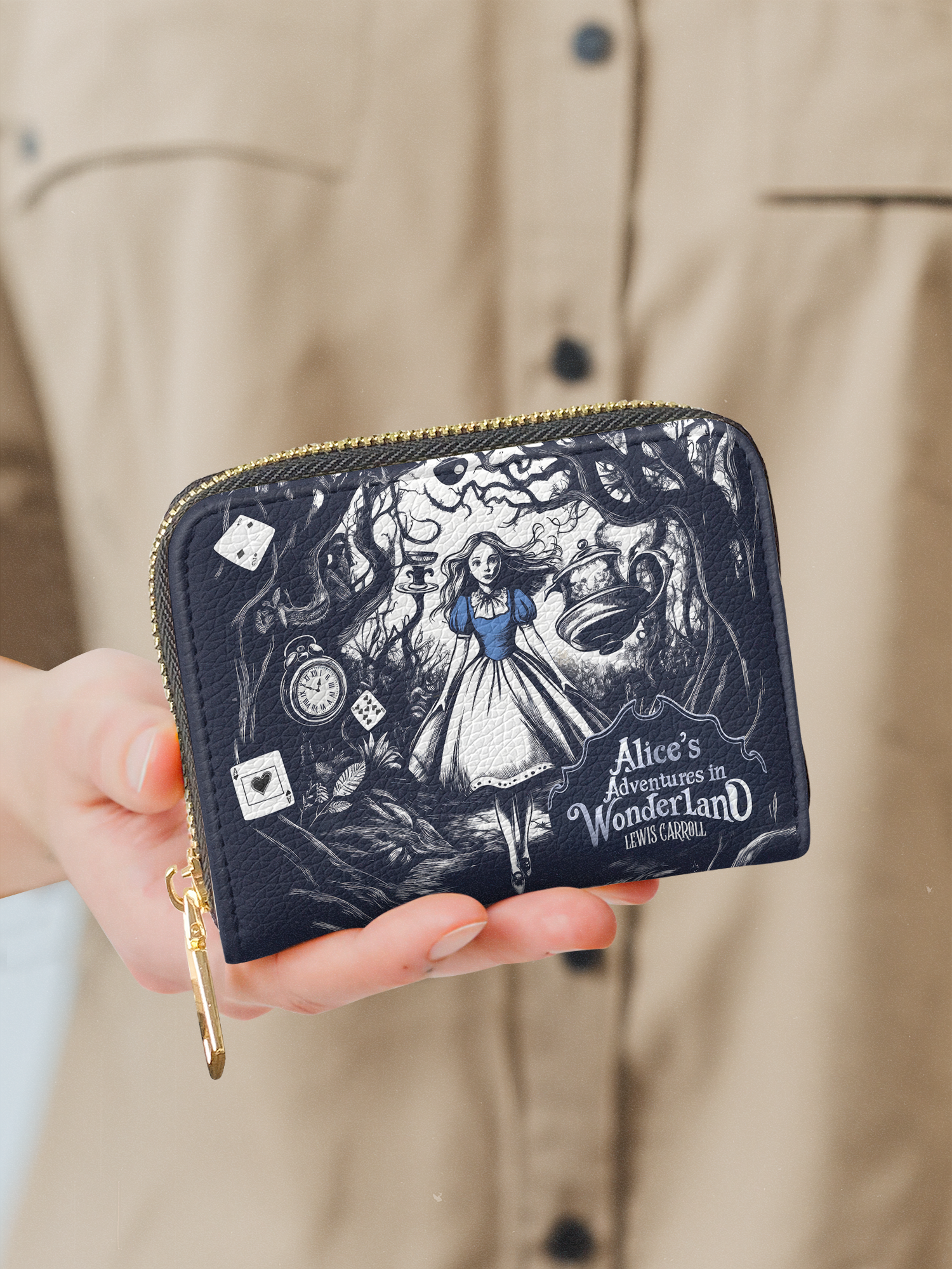 "Down The Rabbit Hole" Mini Wallet