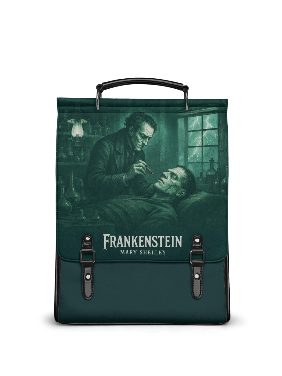 "Frankenstein" Mortuary Moss Leather Backpack