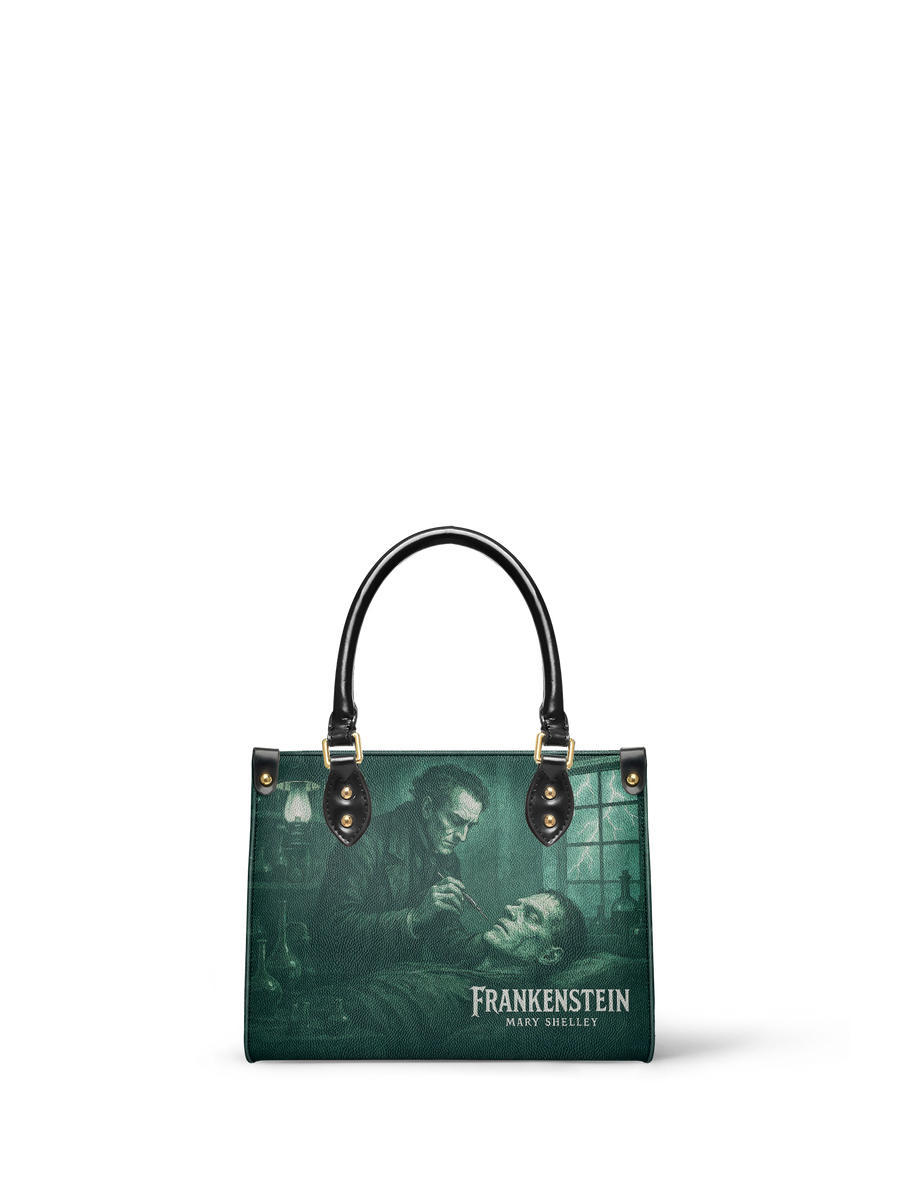 "Frankenstein" Mortuary Moss Small Leather Handbag