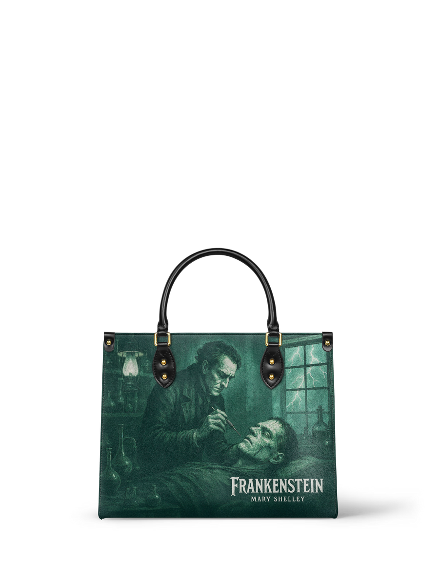 "Frankenstein" Mortuary Moss Leather Handbag
