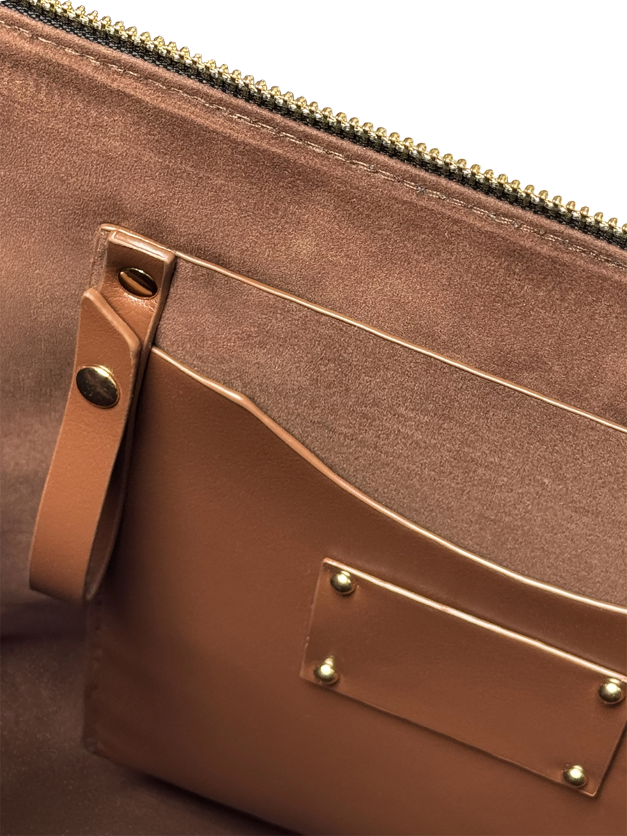 "Frankenstein" Mortuary Moss Leather Tote Bag