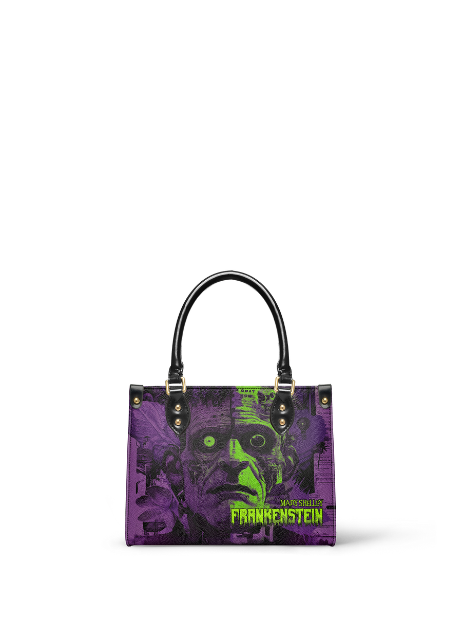 "Frankenstein" Lablight Violet Small Leather Handbag