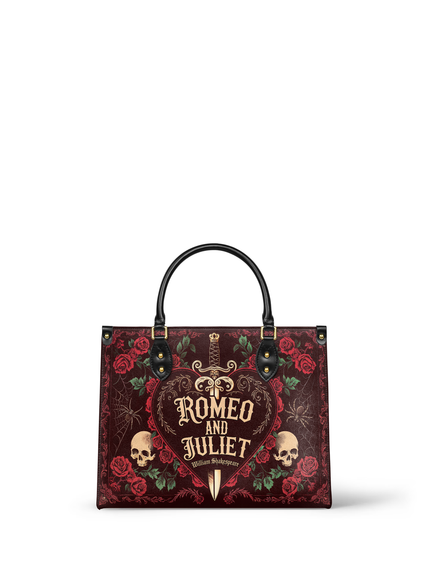 "Romeo And Juliet" Poison Rose Leather Handbag
