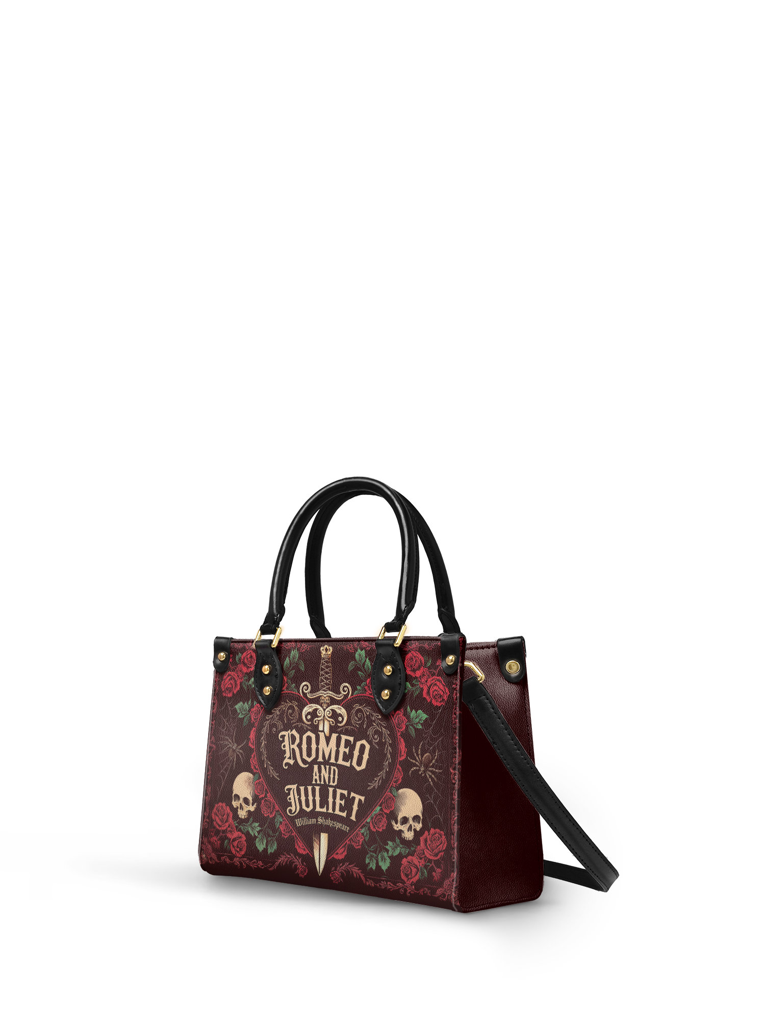 "Romeo And Juliet" Poison Rose Small Leather Handbag