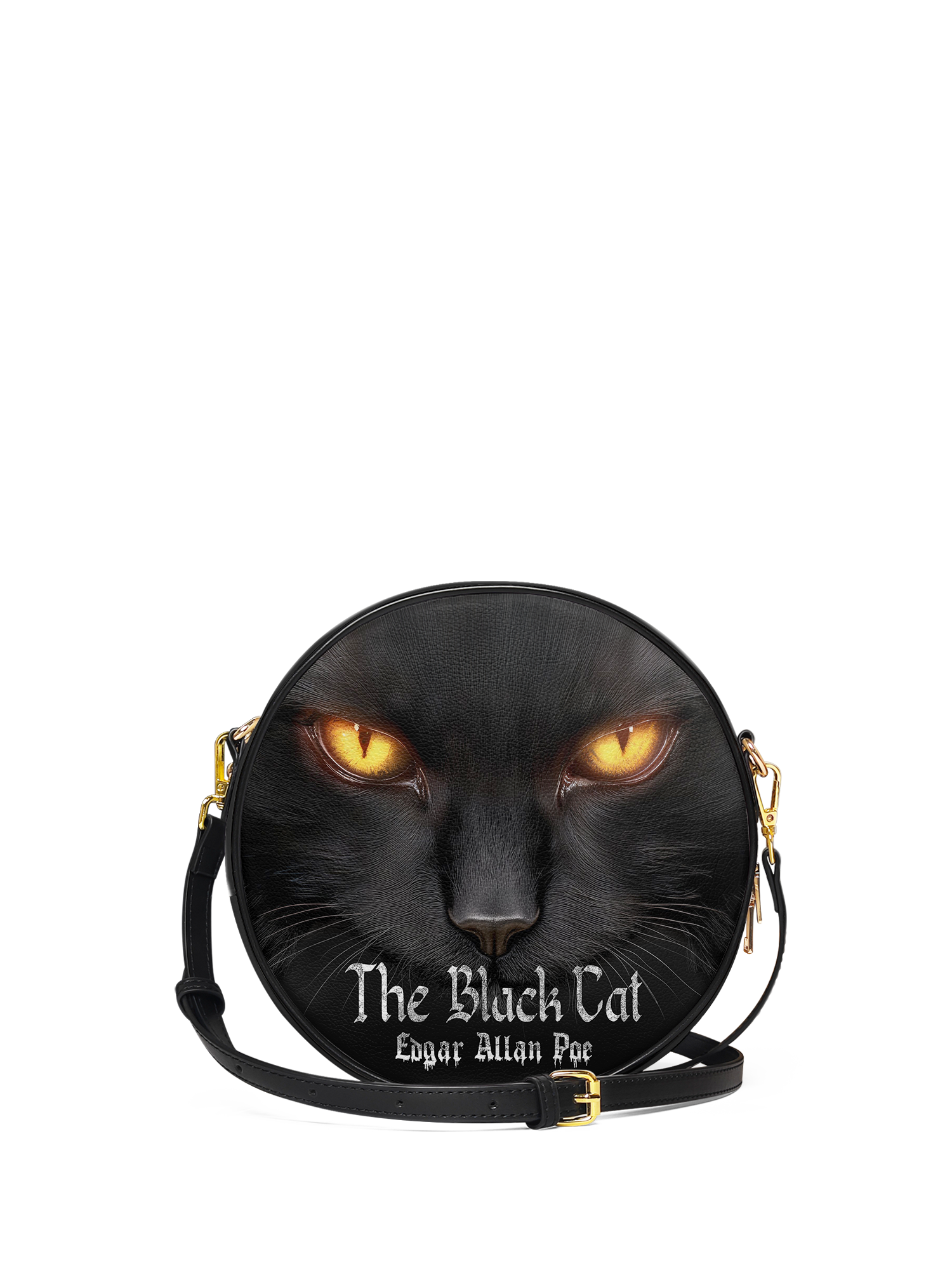 "The Black Cat" Circle Crossbody Bag