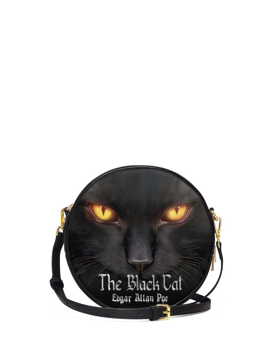 "The Black Cat" Circle Crossbody Bag