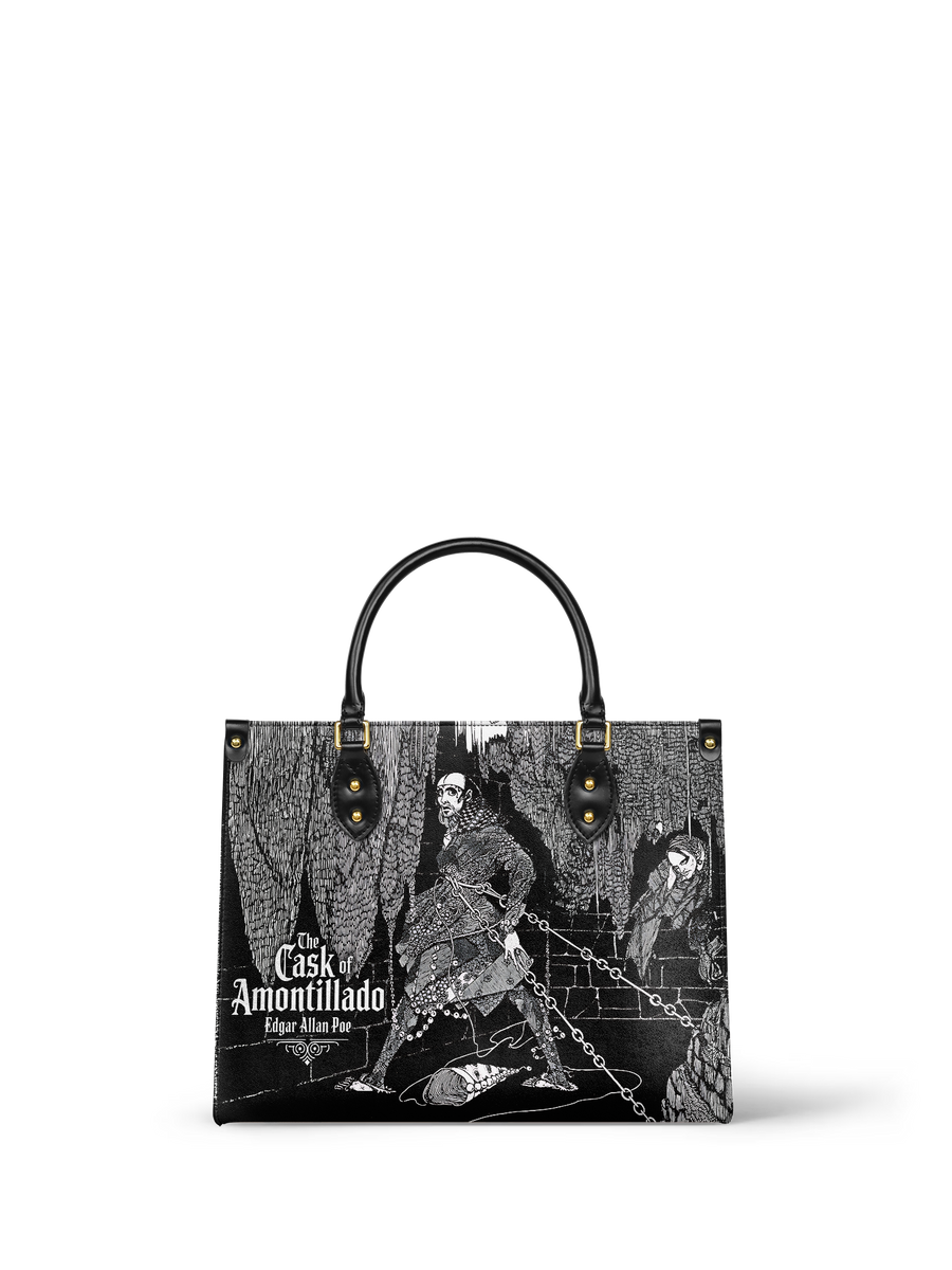 "The Cask Of Amontillado" Leather Handbag