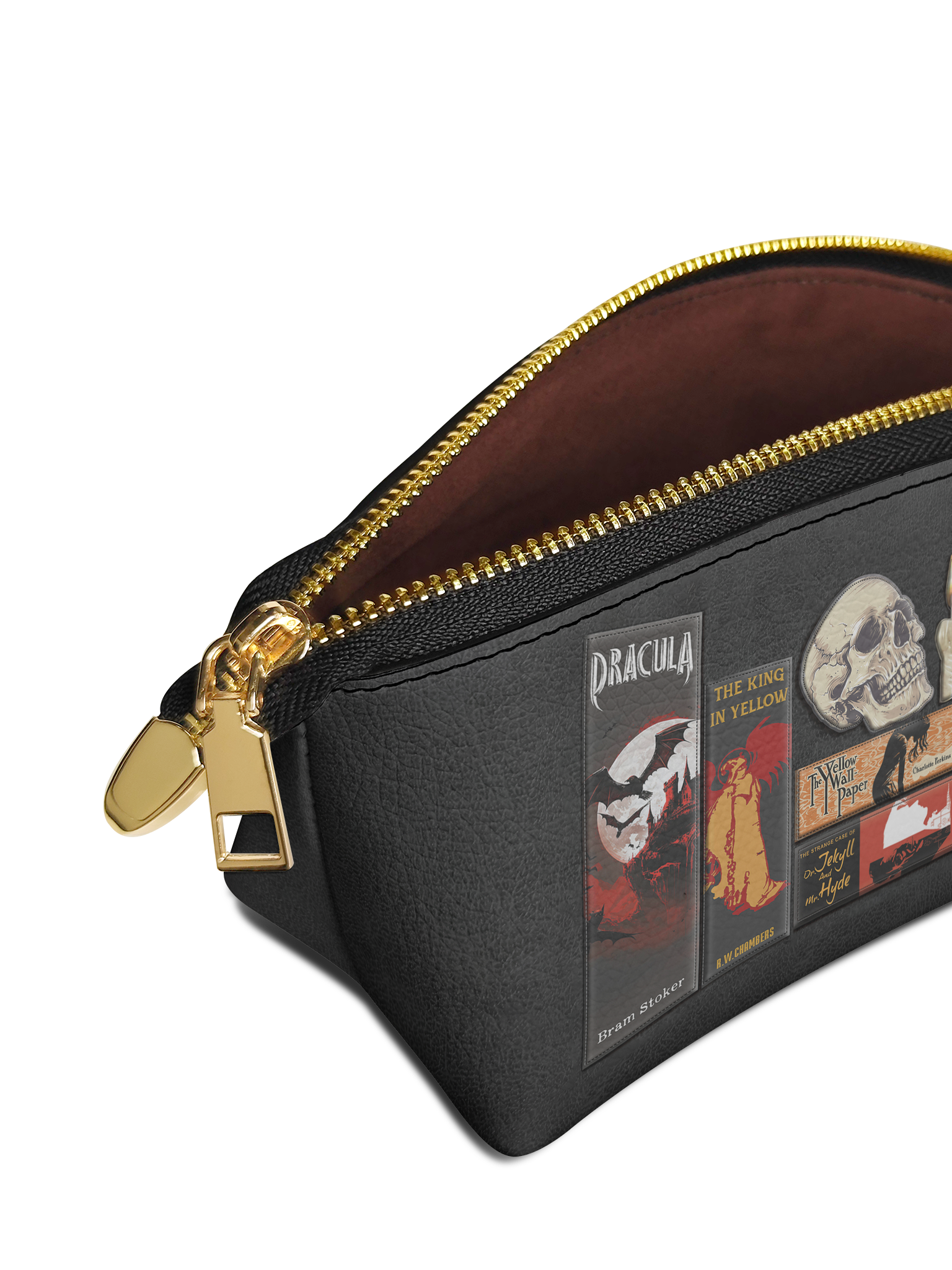 "The Codex of Gothic Tales" Deadlight Black Eclipse Makeup Bag