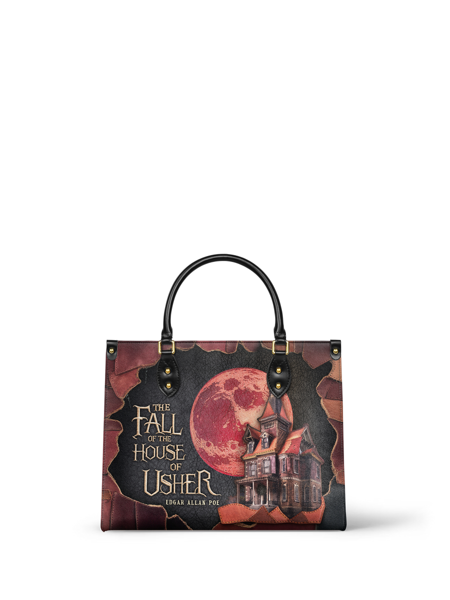 "The Fall Of The House Of Usher" Leather Handbag