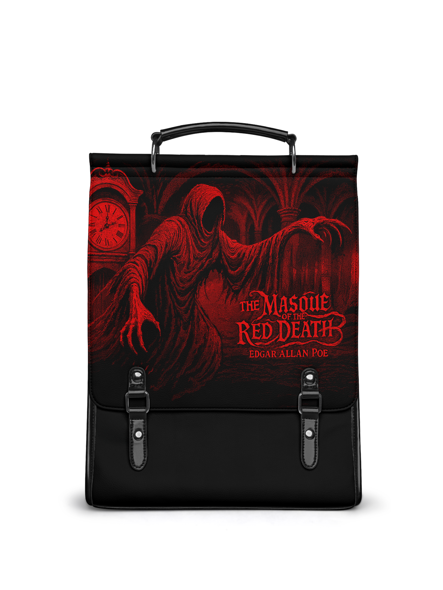 "The Masque Of The Red Death" Leather Backpack