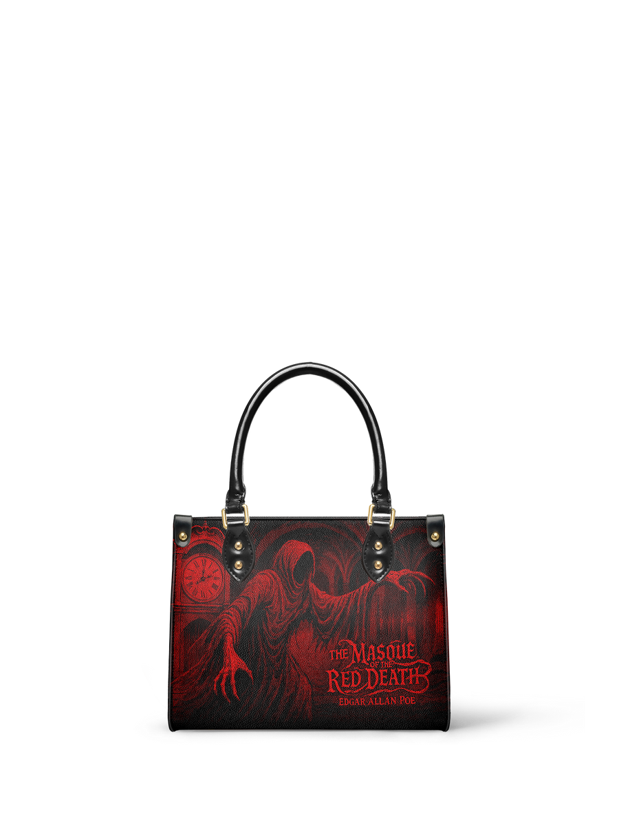 "The Masque Of The Red Death" Small Leather Handbag