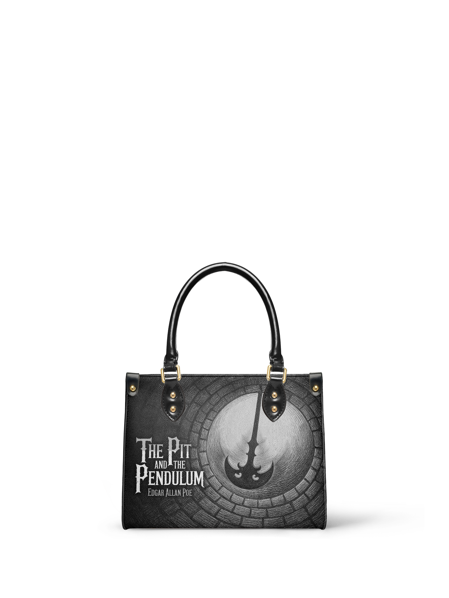 "The Pit And The Pendulum" Small Leather Handbag