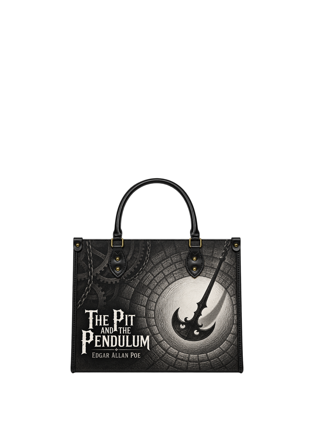 "The Pit And The Pendulum" Leather Handbag