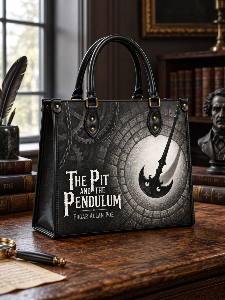 "The Pit And The Pendulum" Leather Handbag