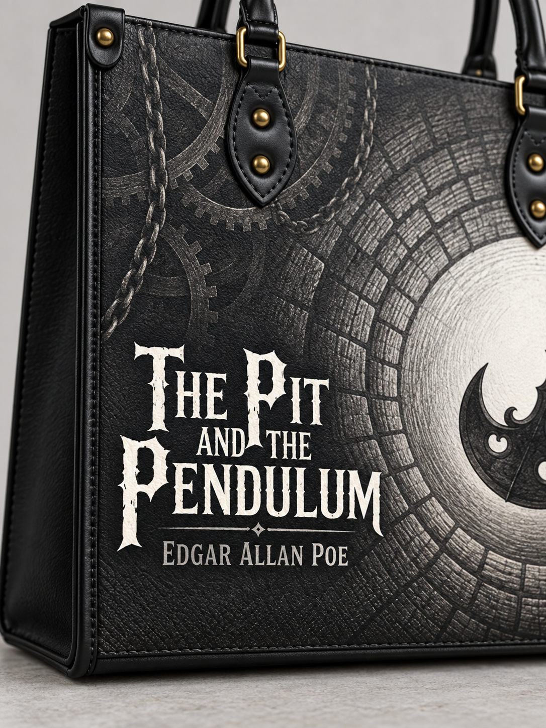 "The Pit And The Pendulum" Leather Handbag