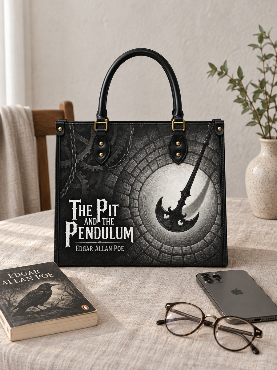 "The Pit And The Pendulum" Leather Handbag