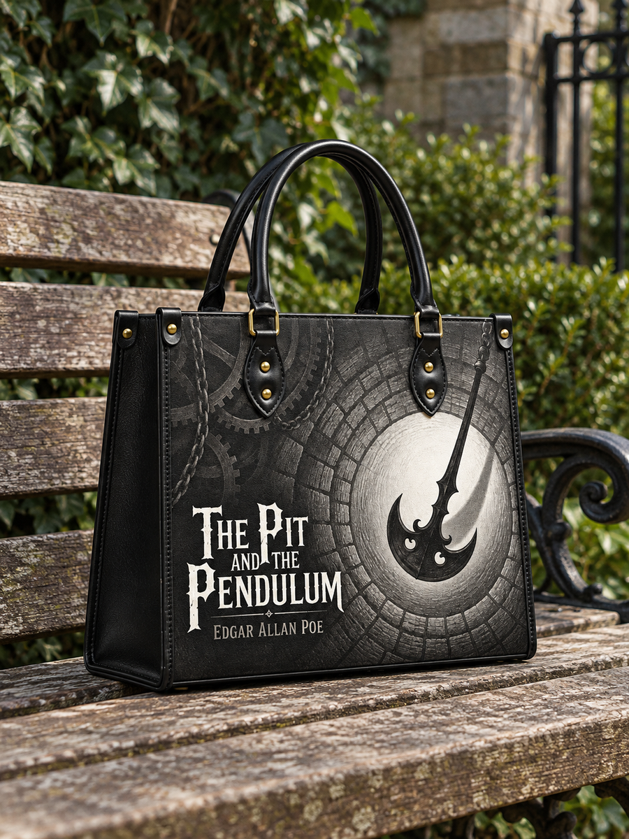 "The Pit And The Pendulum" Leather Handbag