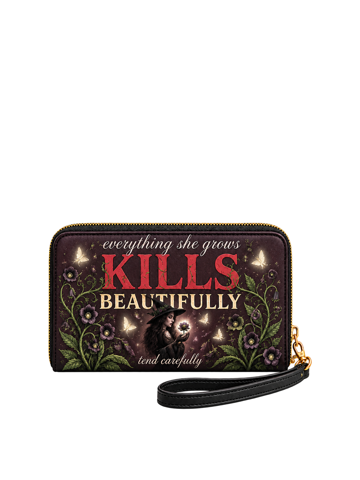 "Kills Beautifully" Witch Garden Long Wallet
